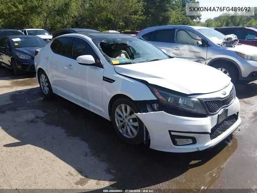 2015 Kia Optima Ex VIN: 5XXGN4A76FG489692 Lot: 45640883