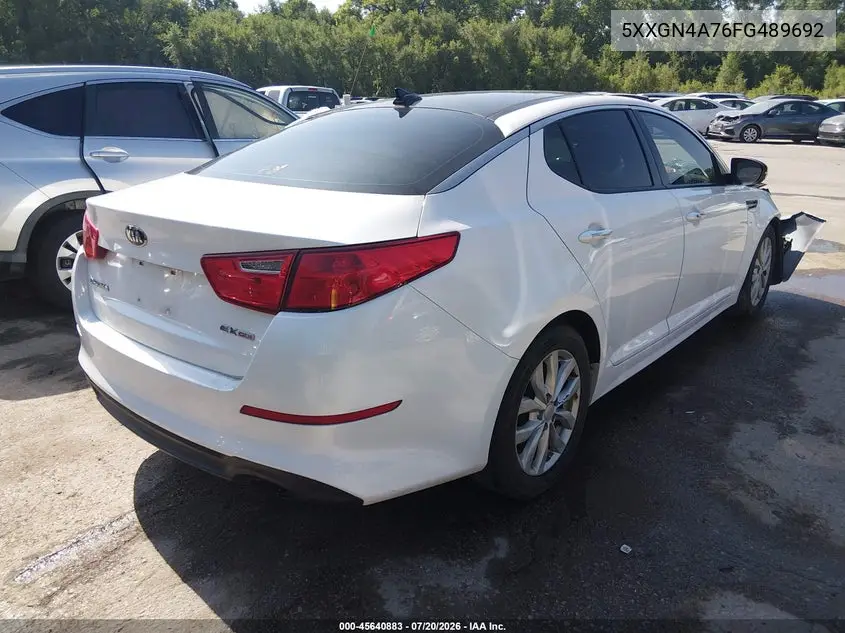 2015 Kia Optima Ex VIN: 5XXGN4A76FG489692 Lot: 45640883