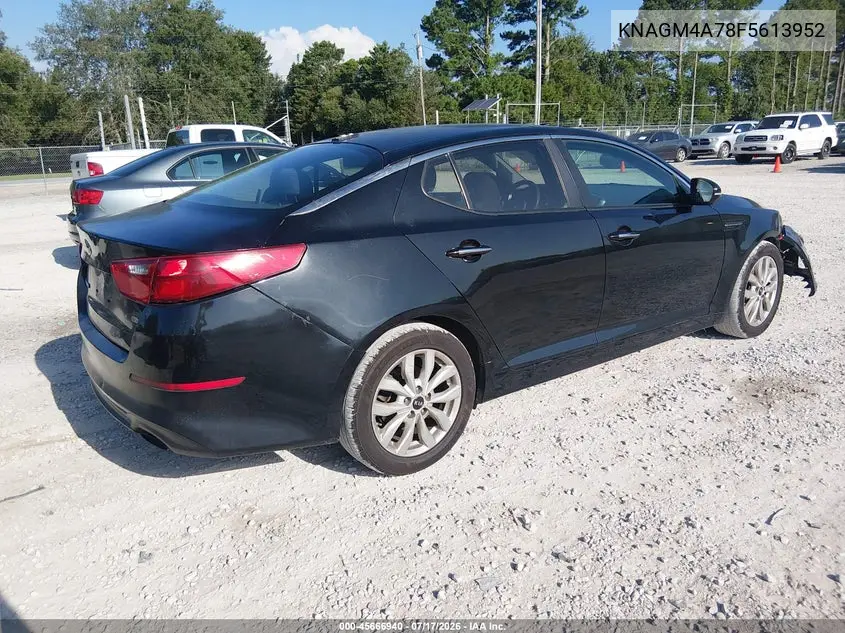 2015 Kia Optima Lx VIN: KNAGM4A78F5613952 Lot: 45666940