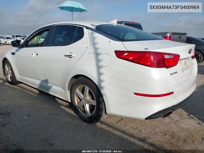 2015 Kia Optima Lx VIN: 5XXGM4A73FG400969 Lot: 45671275