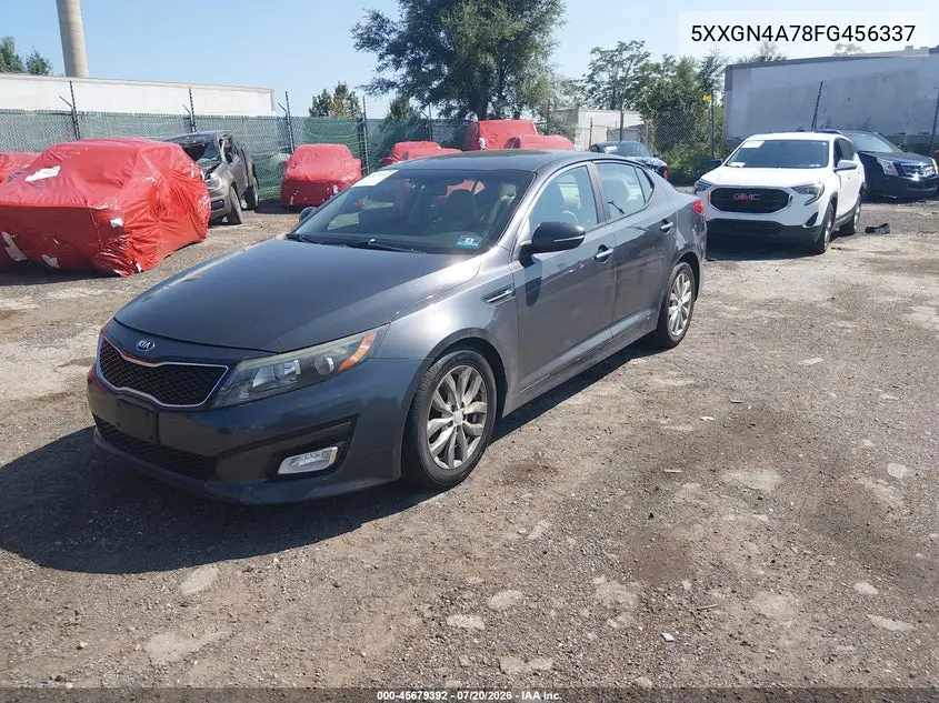 2015 Kia Optima Ex VIN: 5XXGN4A78FG456337 Lot: 45679392