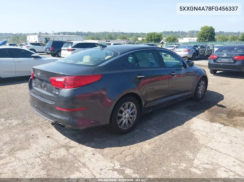 2015 Kia Optima Ex VIN: 5XXGN4A78FG456337 Lot: 45679392