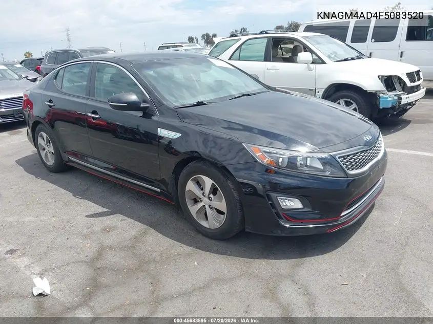 2015 Kia Optima Hybrid VIN: KNAGM4AD4F5083520 Lot: 45683595