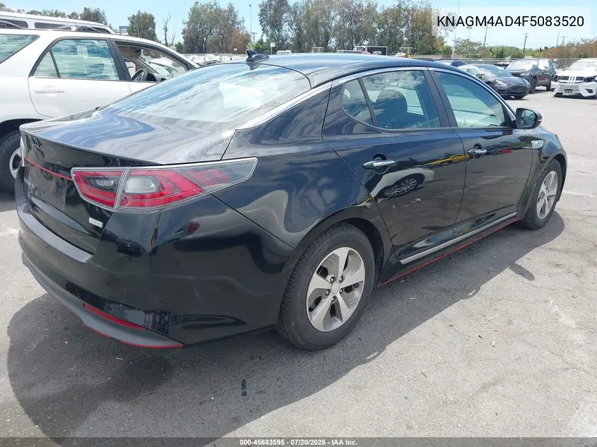 2015 Kia Optima Hybrid VIN: KNAGM4AD4F5083520 Lot: 45683595