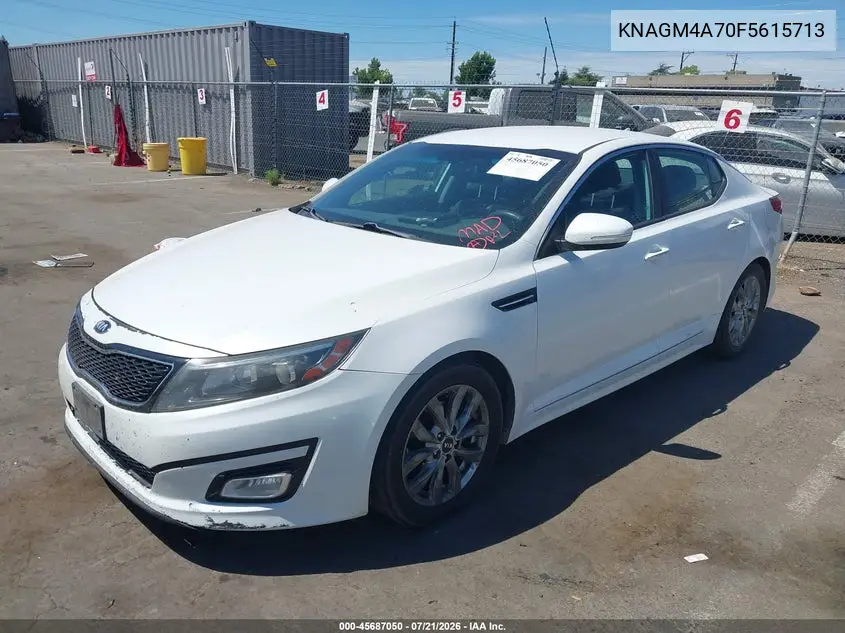 2015 Kia Optima Lx VIN: KNAGM4A70F5615713 Lot: 45687050