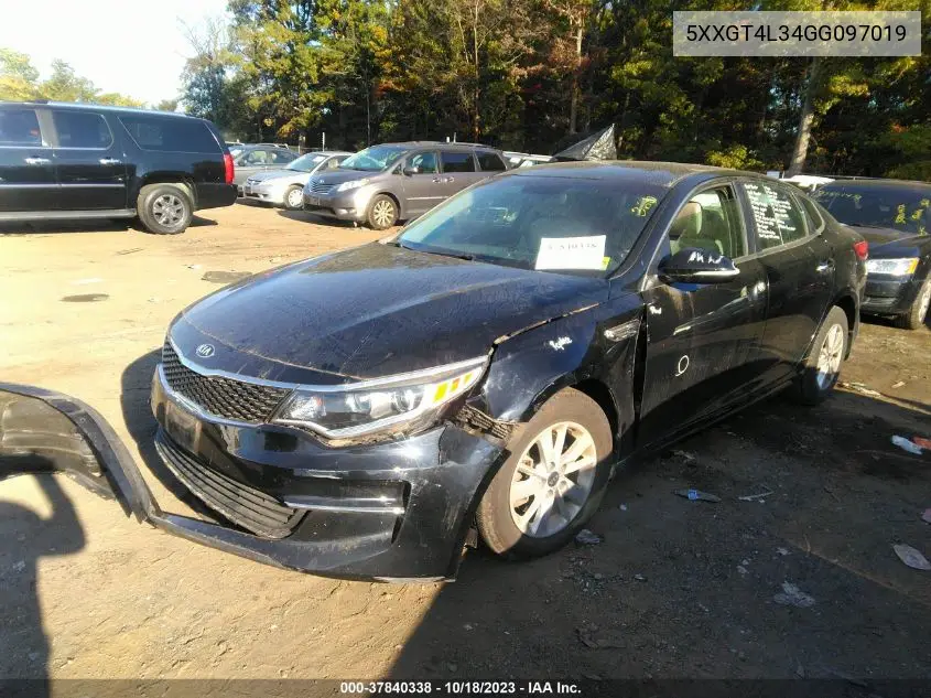 5XXGT4L34GG097019 2016 Kia Optima Lx