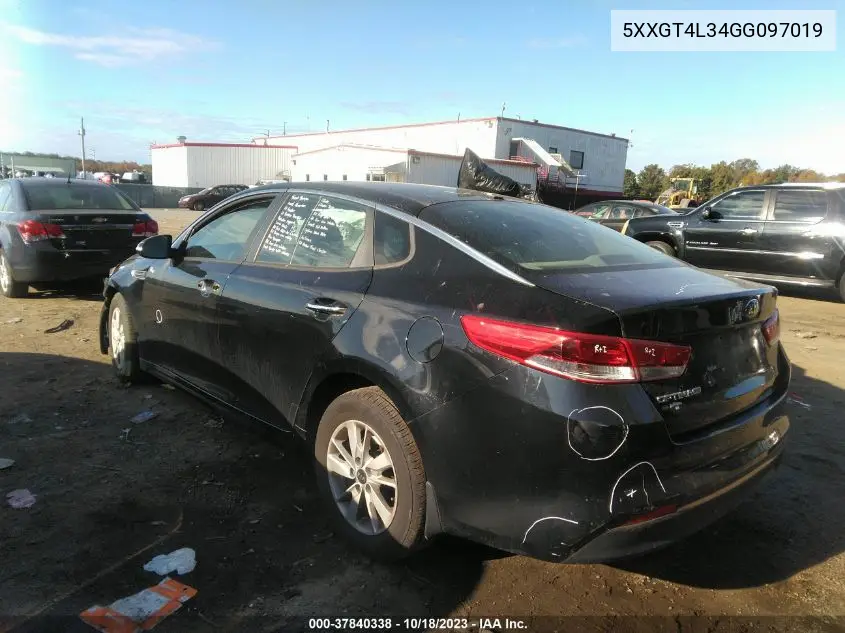 5XXGT4L34GG097019 2016 Kia Optima Lx
