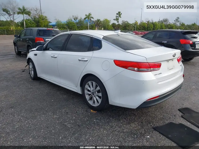 5XXGU4L39GG079998 2016 Kia Optima Ex