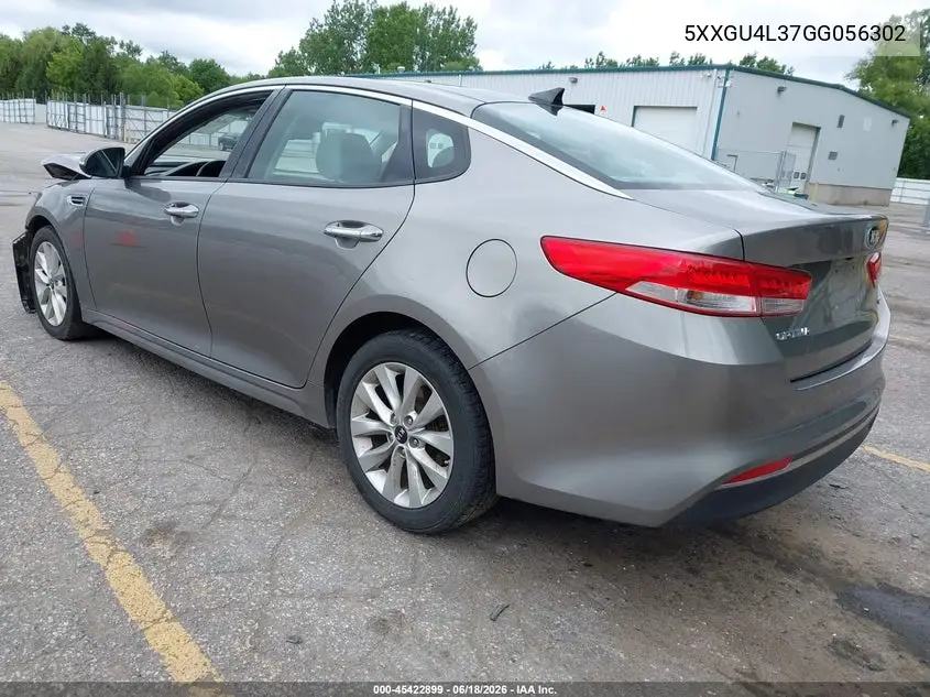 2016 Kia Optima Ex VIN: 5XXGU4L37GG056302 Lot: 45422899