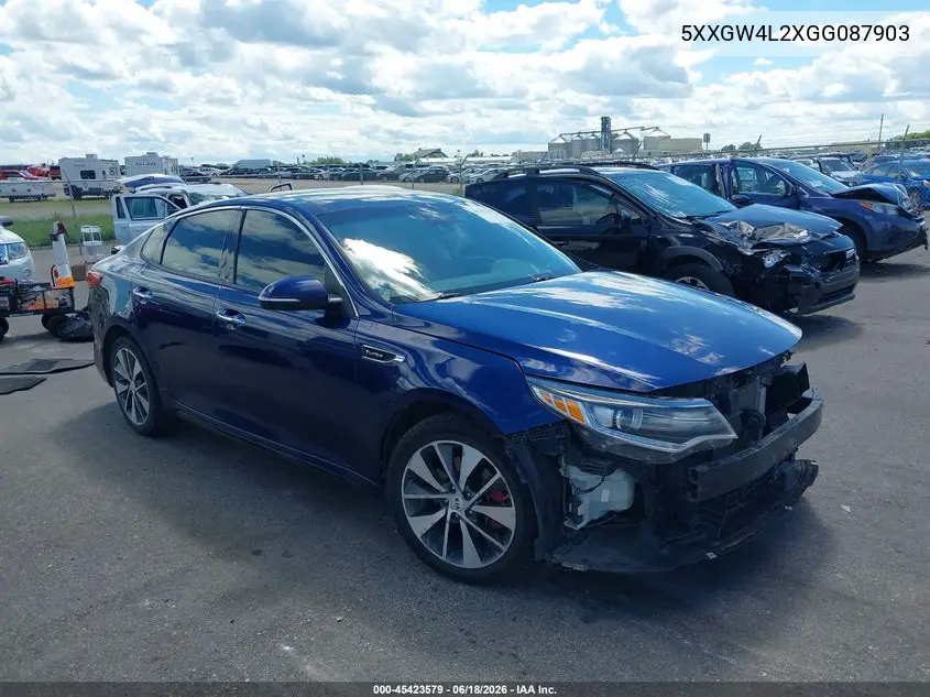2016 Kia Optima Sx Turbo VIN: 5XXGW4L2XGG087903 Lot: 45423579