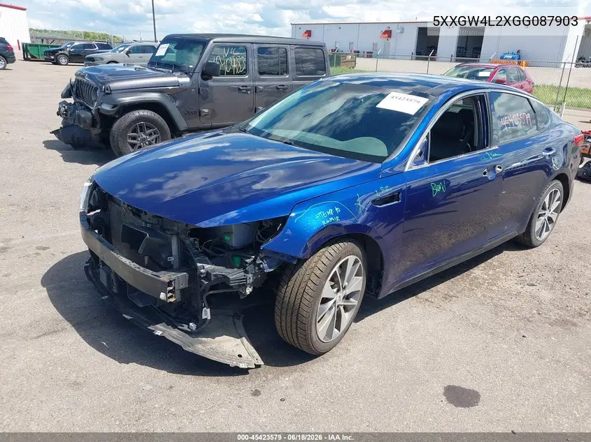 2016 Kia Optima Sx Turbo VIN: 5XXGW4L2XGG087903 Lot: 45423579
