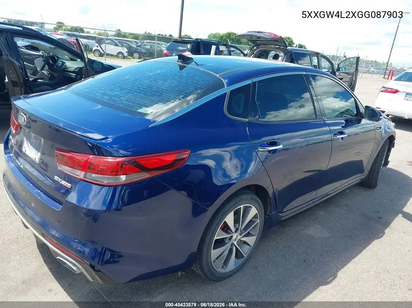 2016 Kia Optima Sx Turbo VIN: 5XXGW4L2XGG087903 Lot: 45423579