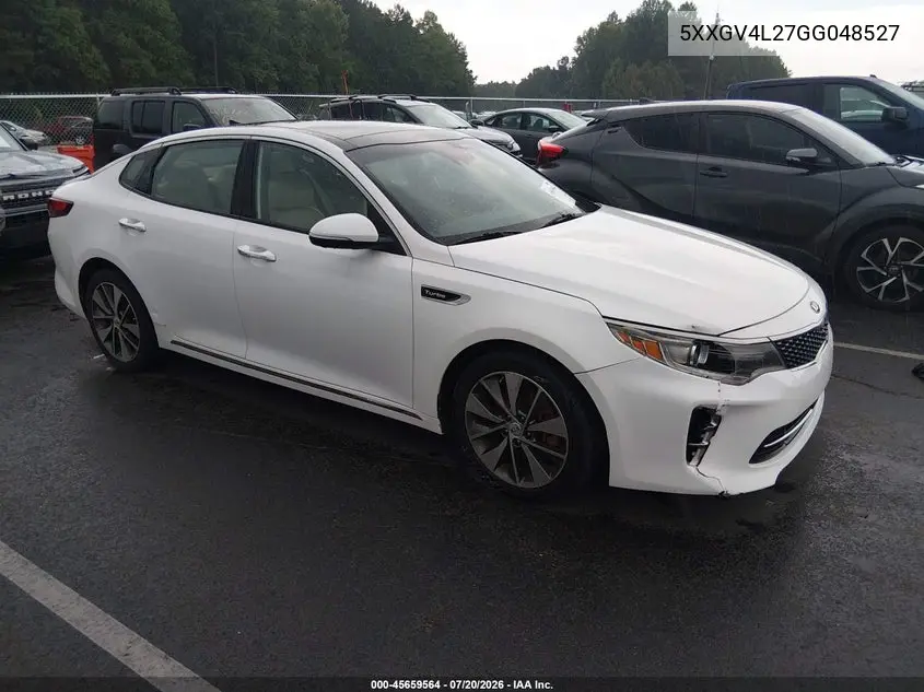 2016 Kia Optima Sxl Turbo VIN: 5XXGV4L27GG048527 Lot: 45659564