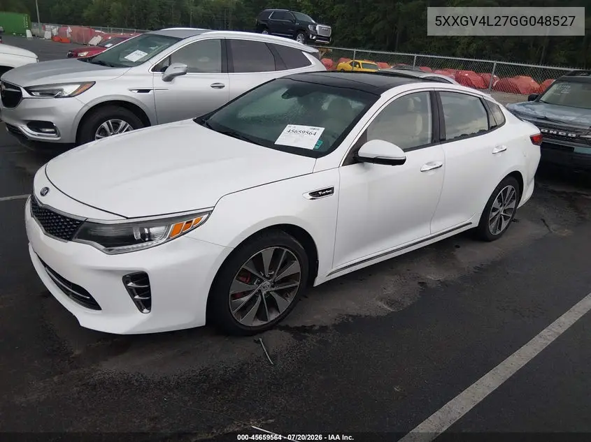 2016 Kia Optima Sxl Turbo VIN: 5XXGV4L27GG048527 Lot: 45659564