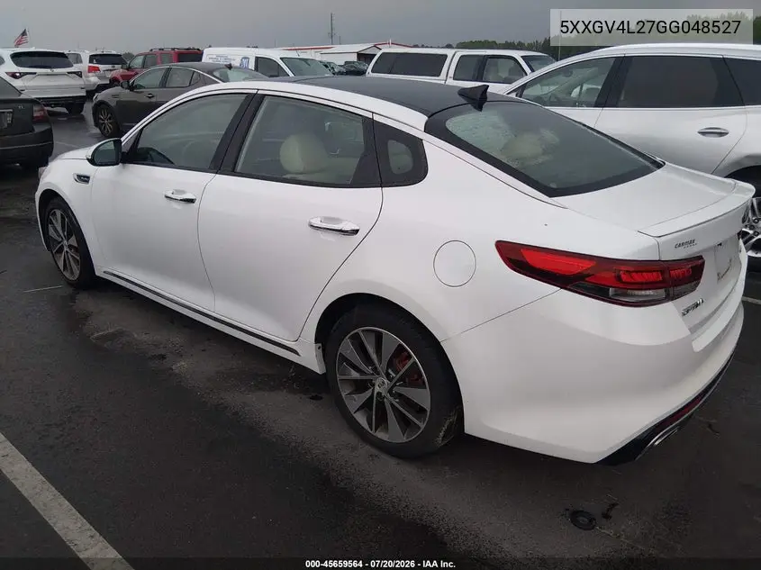 2016 Kia Optima Sxl Turbo VIN: 5XXGV4L27GG048527 Lot: 45659564