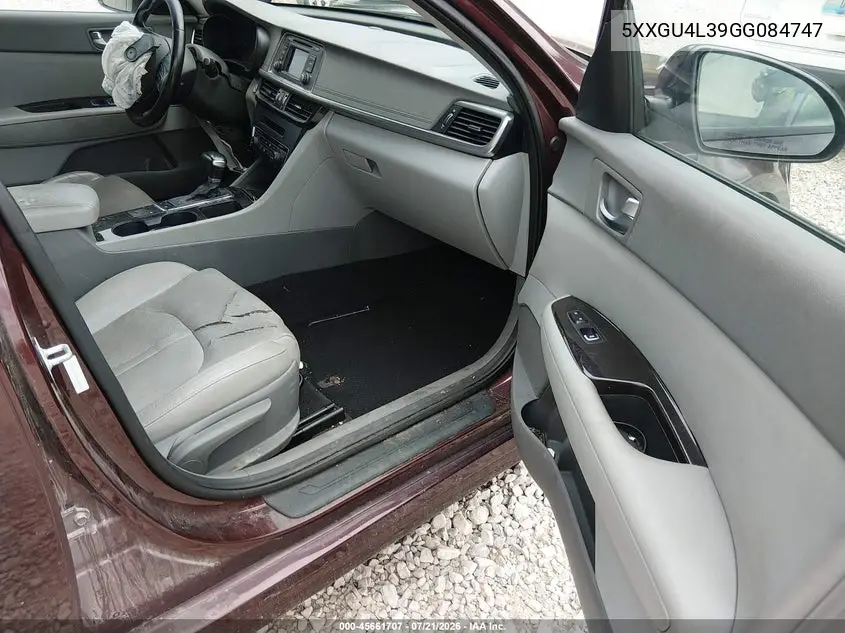 2016 Kia Optima Ex VIN: 5XXGU4L39GG084747 Lot: 45661707
