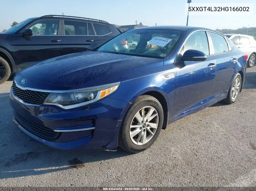 5XXGT4L32HG166002 2017 Kia Optima Lx