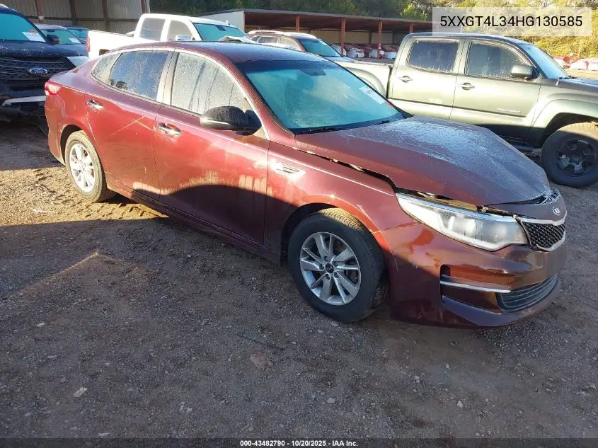 5XXGT4L34HG130585 2017 Kia Optima Lx