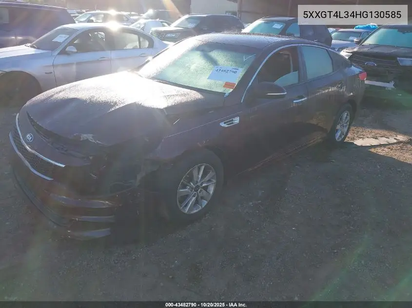 5XXGT4L34HG130585 2017 Kia Optima Lx