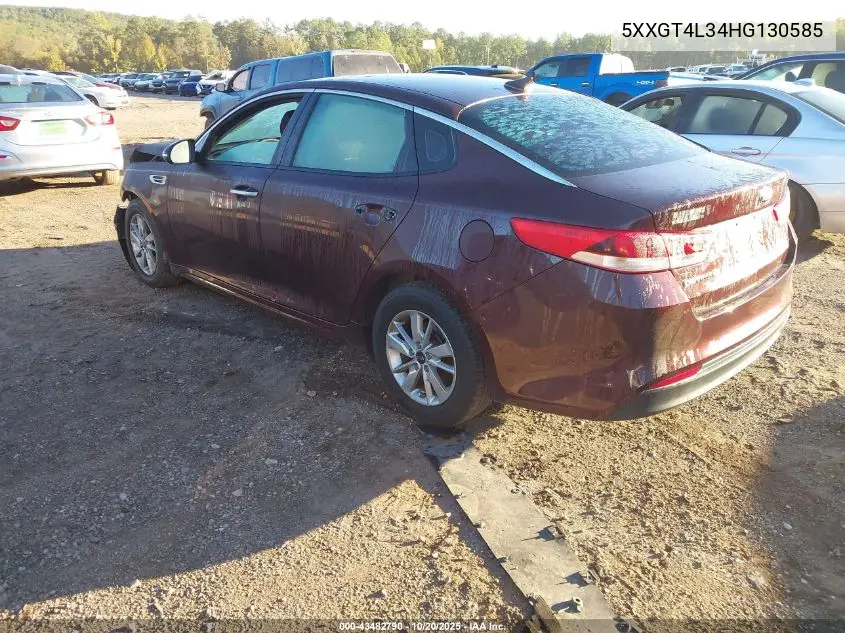 5XXGT4L34HG130585 2017 Kia Optima Lx