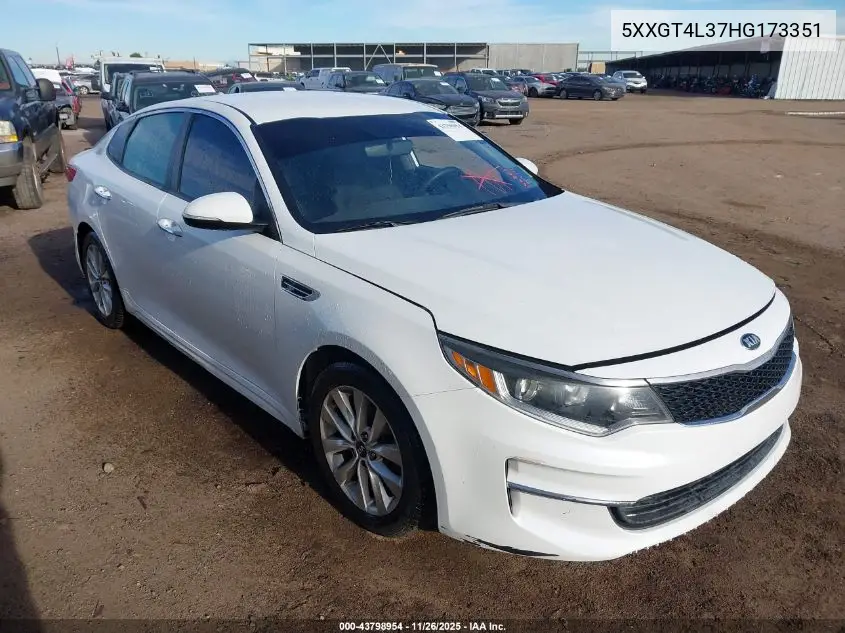 5XXGT4L37HG173351 2017 Kia Optima Lx