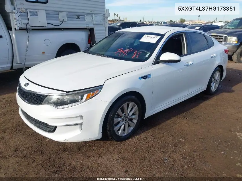 5XXGT4L37HG173351 2017 Kia Optima Lx