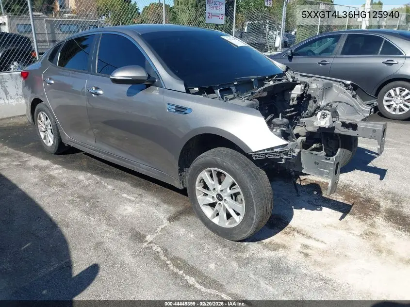 5XXGT4L36HG125940 2017 Kia Optima Lx