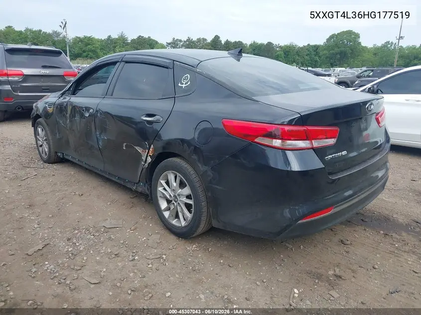 2017 Kia Optima Lx VIN: 5XXGT4L36HG177519 Lot: 45307043