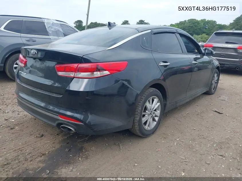 2017 Kia Optima Lx VIN: 5XXGT4L36HG177519 Lot: 45307043