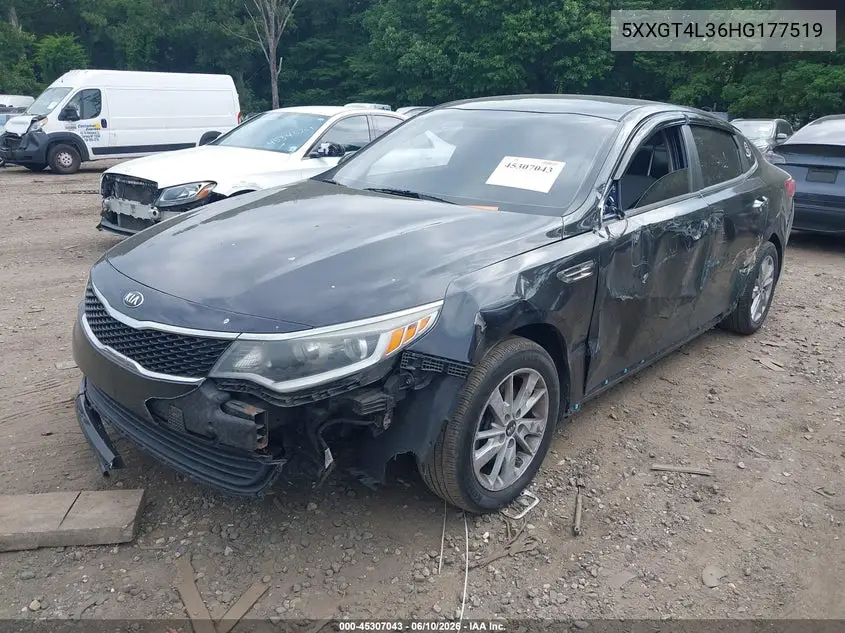 2017 Kia Optima Lx VIN: 5XXGT4L36HG177519 Lot: 45307043
