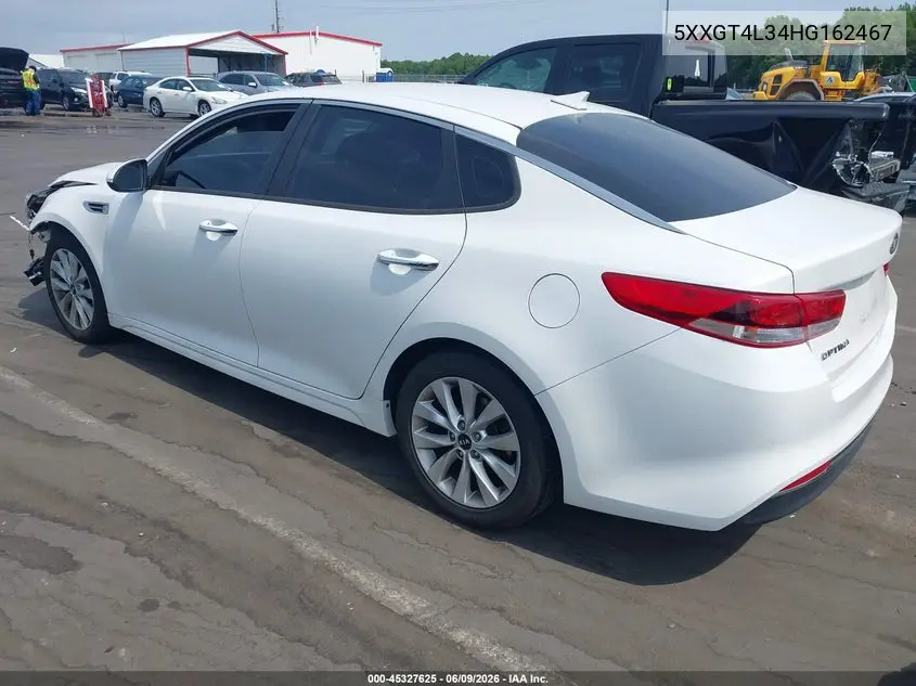 2017 Kia Optima Lx VIN: 5XXGT4L34HG162467 Lot: 45327625
