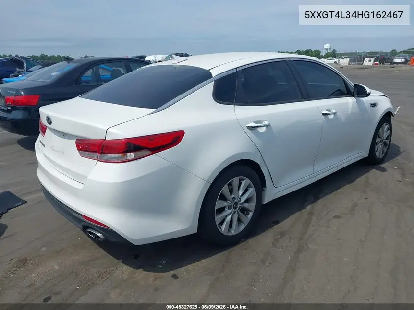 2017 Kia Optima Lx VIN: 5XXGT4L34HG162467 Lot: 45327625