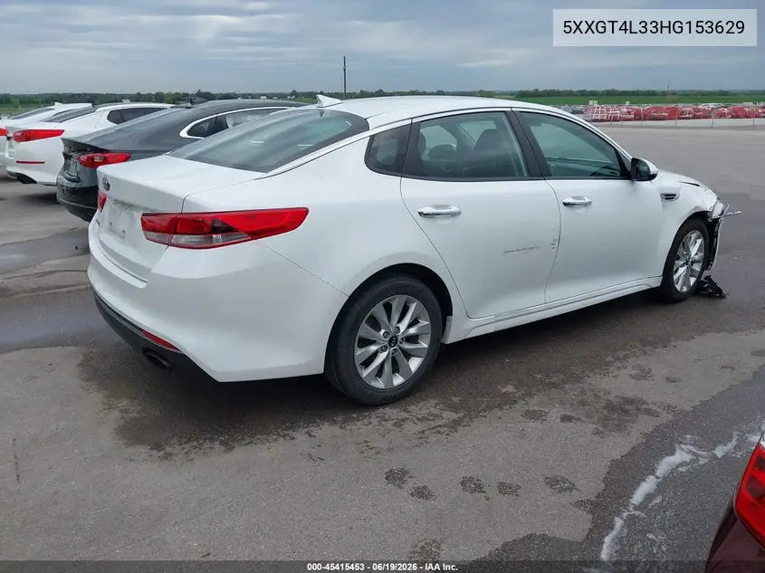 2017 Kia Optima Lx VIN: 5XXGT4L33HG153629 Lot: 45415453