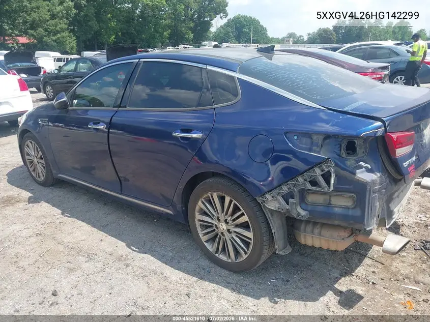 2017 Kia Optima Sxl Turbo VIN: 5XXGV4L26HG142299 Lot: 45521610
