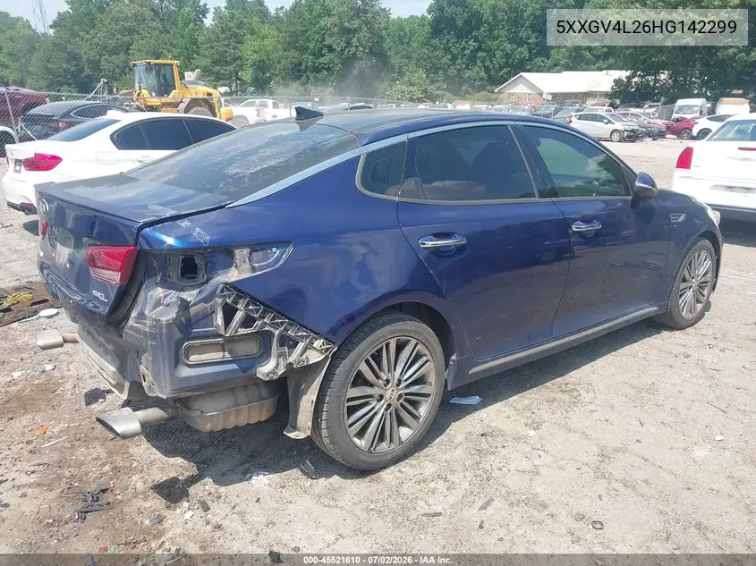 2017 Kia Optima Sxl Turbo VIN: 5XXGV4L26HG142299 Lot: 45521610
