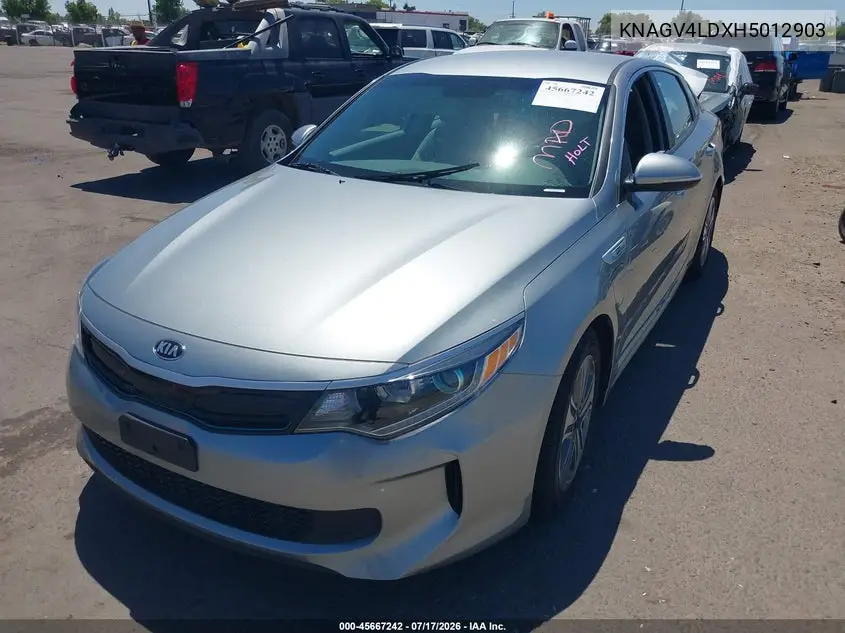 2017 Kia Optima Plug-In Hybrid Ex VIN: KNAGV4LDXH5012903 Lot: 45667242