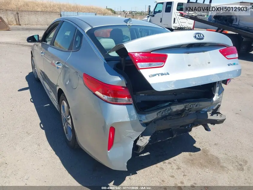 2017 Kia Optima Plug-In Hybrid Ex VIN: KNAGV4LDXH5012903 Lot: 45667242