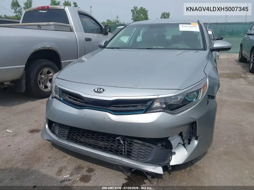 2017 Kia Optima Plug-In Hybrid Ex VIN: KNAGV4LDXH5007345 Lot: 45674326