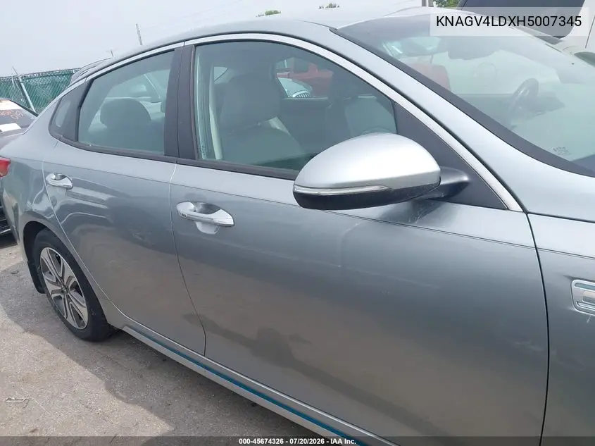 2017 Kia Optima Plug-In Hybrid Ex VIN: KNAGV4LDXH5007345 Lot: 45674326