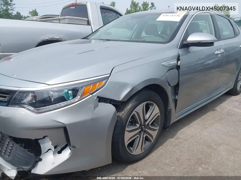 2017 Kia Optima Plug-In Hybrid Ex VIN: KNAGV4LDXH5007345 Lot: 45674326