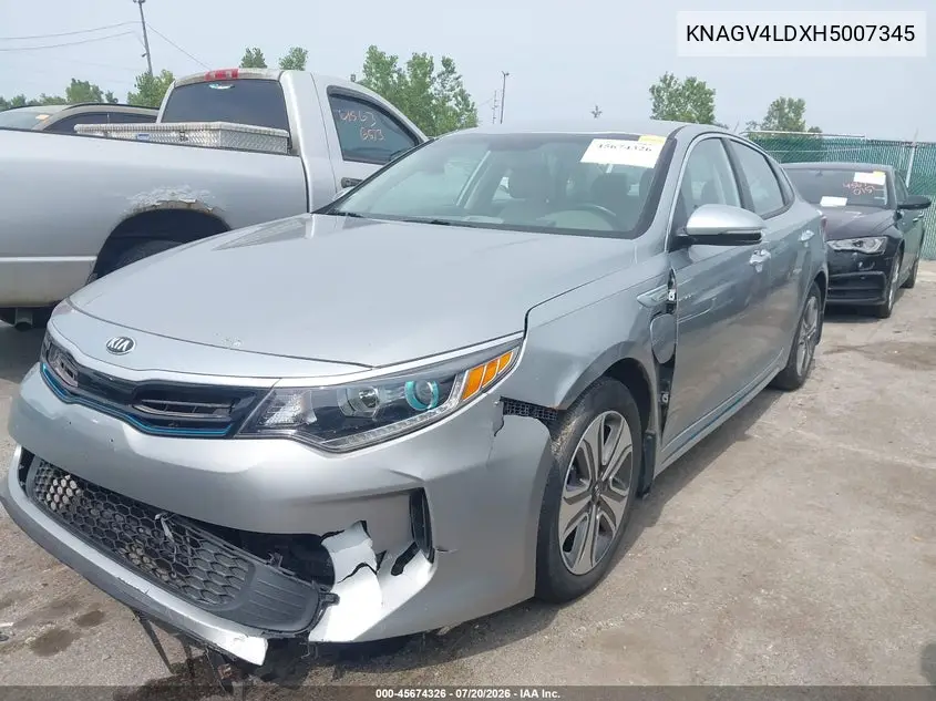 2017 Kia Optima Plug-In Hybrid Ex VIN: KNAGV4LDXH5007345 Lot: 45674326