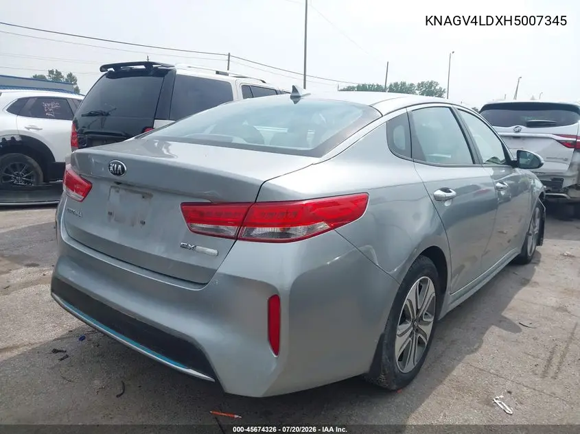2017 Kia Optima Plug-In Hybrid Ex VIN: KNAGV4LDXH5007345 Lot: 45674326