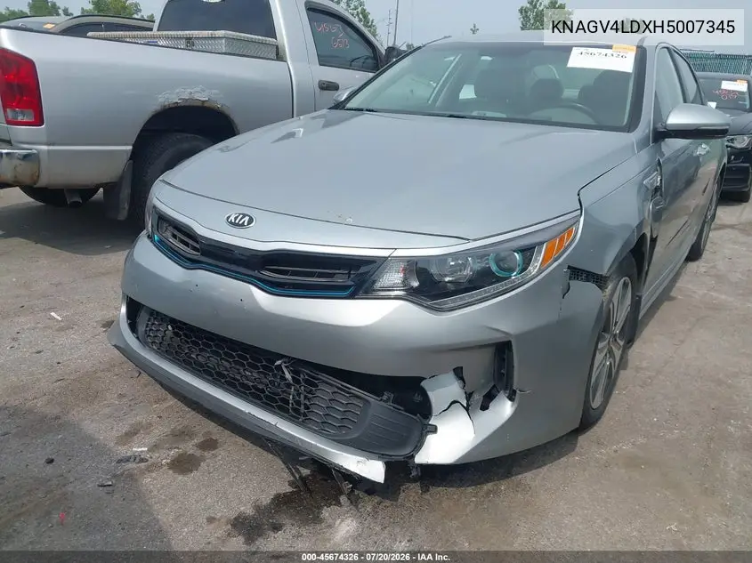 2017 Kia Optima Plug-In Hybrid Ex VIN: KNAGV4LDXH5007345 Lot: 45674326