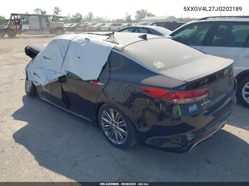 5XXGV4L27JG202189 2018 Kia Optima Sx Turbo
