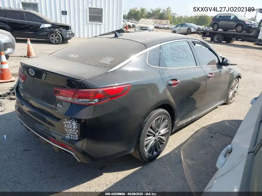 5XXGV4L27JG202189 2018 Kia Optima Sx Turbo