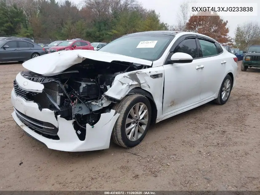 5XXGT4L3XJG233838 2018 Kia Optima S