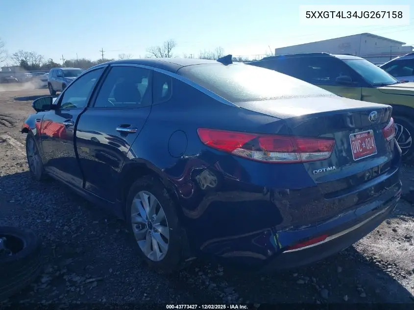 5XXGT4L34JG267158 2018 Kia Optima Lx