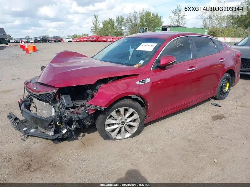 5XXGT4L30JG203344 2018 Kia Optima S