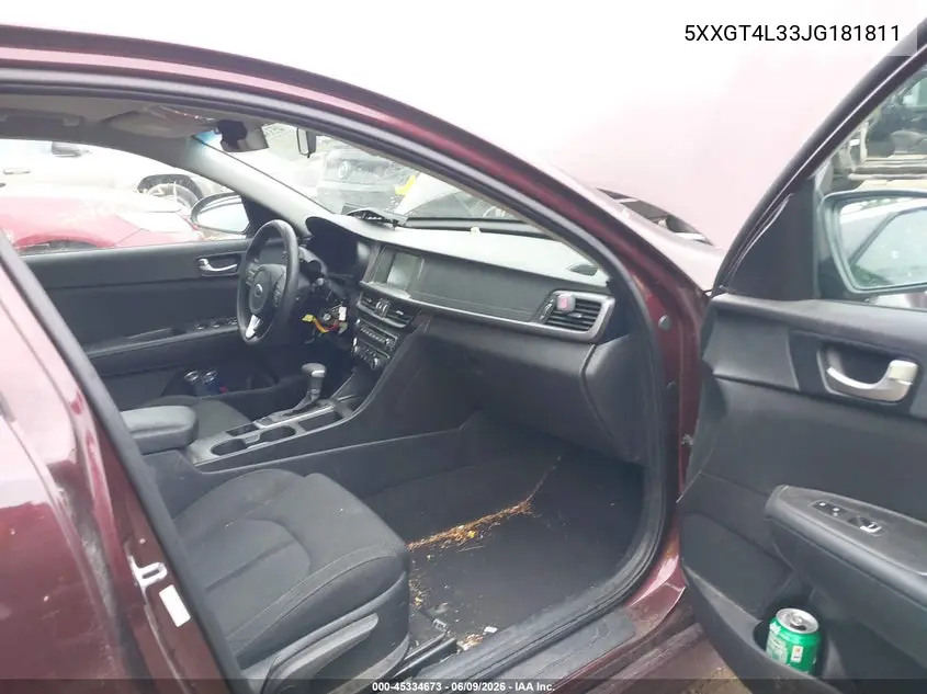 2018 Kia Optima Lx VIN: 5XXGT4L33JG181811 Lot: 45334673
