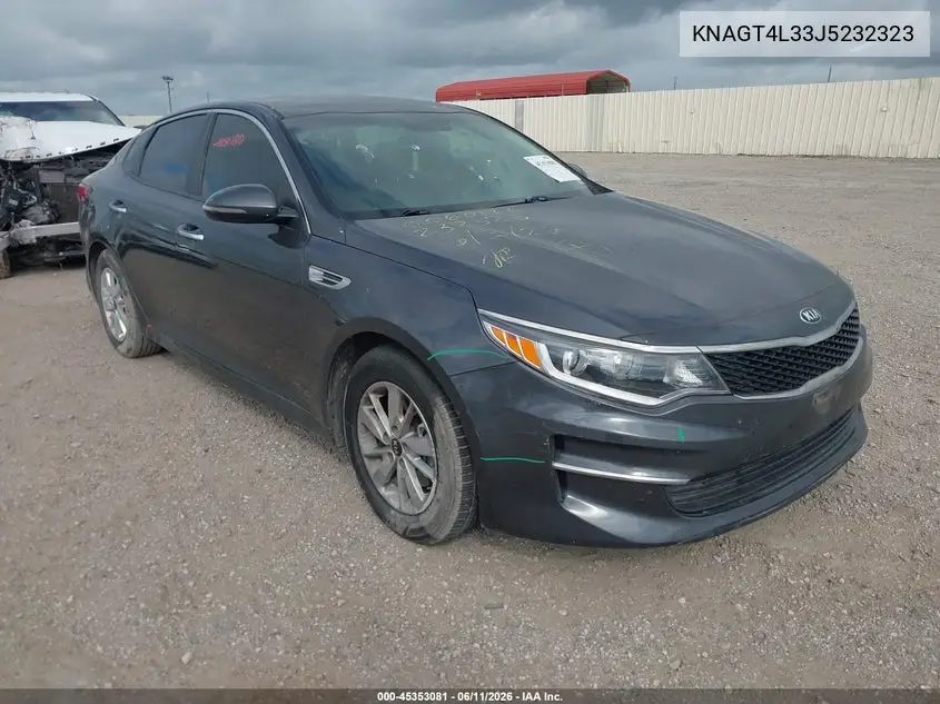 2018 Kia Optima Lx VIN: KNAGT4L33J5232323 Lot: 45353081
